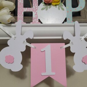 Bunny one banner-Bunny theme birthday banner-Some bunny is one banner-Bunny theme banner-Bunny highchair banner-Bunny banner-Bunny theme