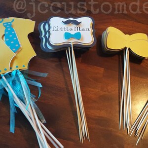 Little Man Centerpiece -Little Man Baby Shower Centerpiece-Little Man Centerpiece-Little Man Shower Baby Shower-Baby Boy--Baby Boy Shower