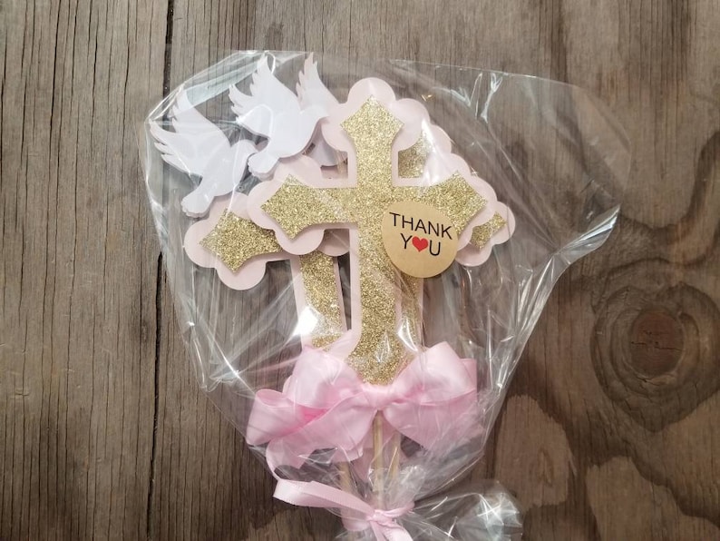 Baptism Girl Cross Dove Centerpiece-communion | Etsy