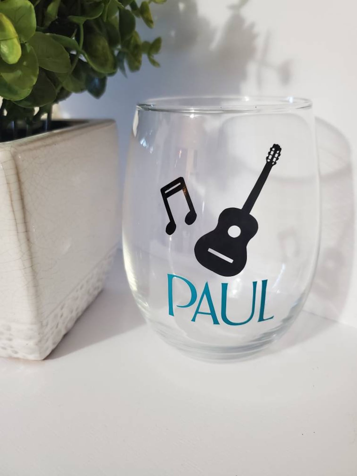 Musician guitar wine glassmusic note wine glassguitar wine Etsy
