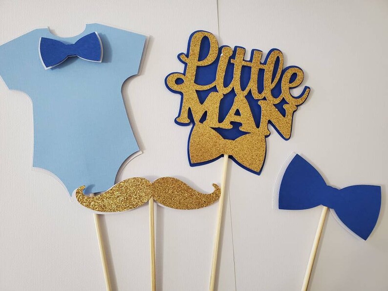Little Man Centerpiece-little Man Signs-little Man Baby Shower | Etsy
