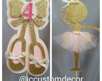 Ballerina Tutu Birthday Centerpiece-Ballerina Shoes Centerpiece-Ballerina Birthday Ballerina Baby Shower Centerpiece-Ballet Centerpiece