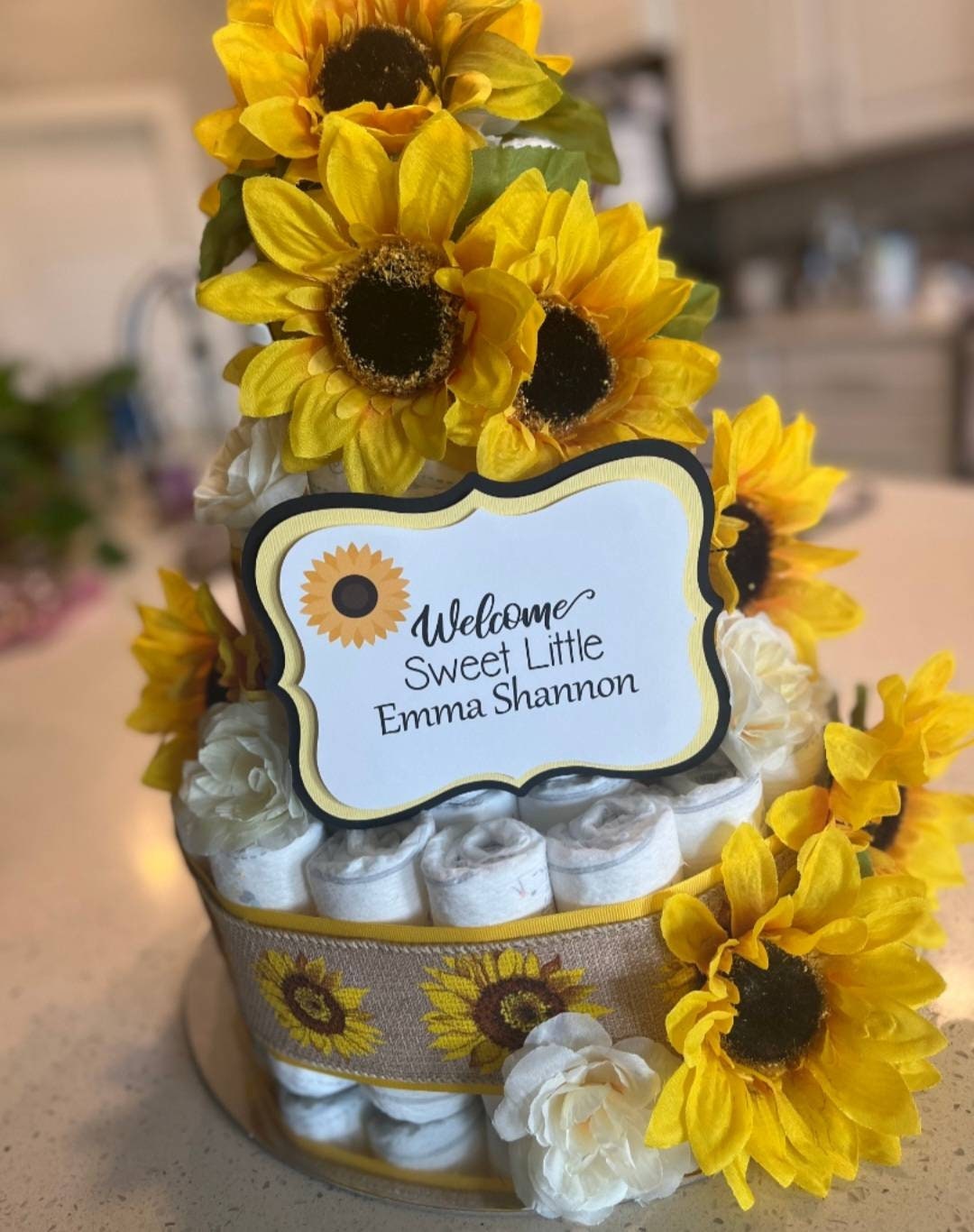 Sunflower centerpieces hotsell for baby shower