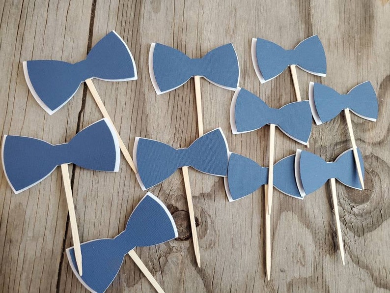 Bowtie Mustache Stache Cupcake Toppers-Little Man Cupcake Toppers-Little Man Baby Shower Birthday Cupcake Toppers-In your colors-Little man