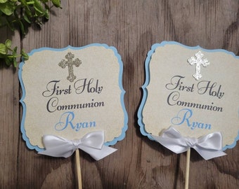 First Communion Boy Girl Centerpiece-First Communion Centerpiece-First Communion Decoration-First Holy Communion boy girl centerpiece picks