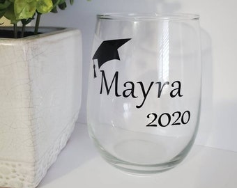 Graduation wine glass class of 2025-2025 graduation wine glass-graduation gift-college graduate wine glass-college grad wine glass-grad gift