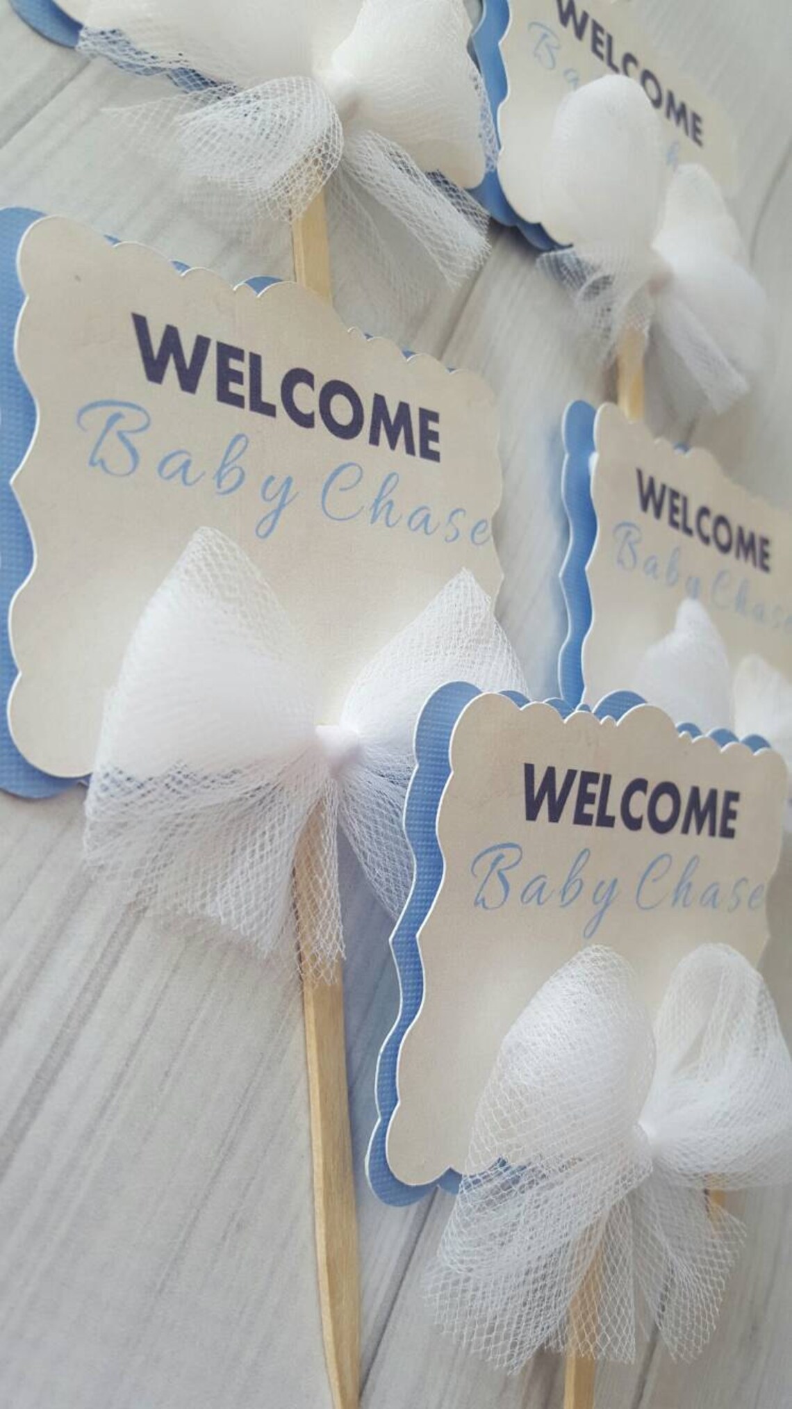 Its A Boy Cupcake Toppers Baby Boy Cupcake Toppersbaby Etsy