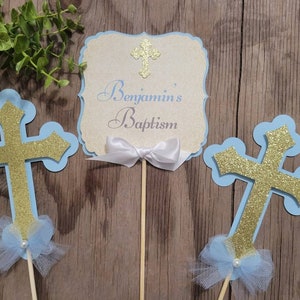 Baptism Boy Girl Centerpiece-Communion Centerpiece-Baptism Centerpiece-Cross Centerpiece-Christening  Centerpiece- Mi Bautizo Centerpiece