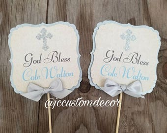 Baptism Boy Girl Cross Dove Centerpiece-communion | Etsy