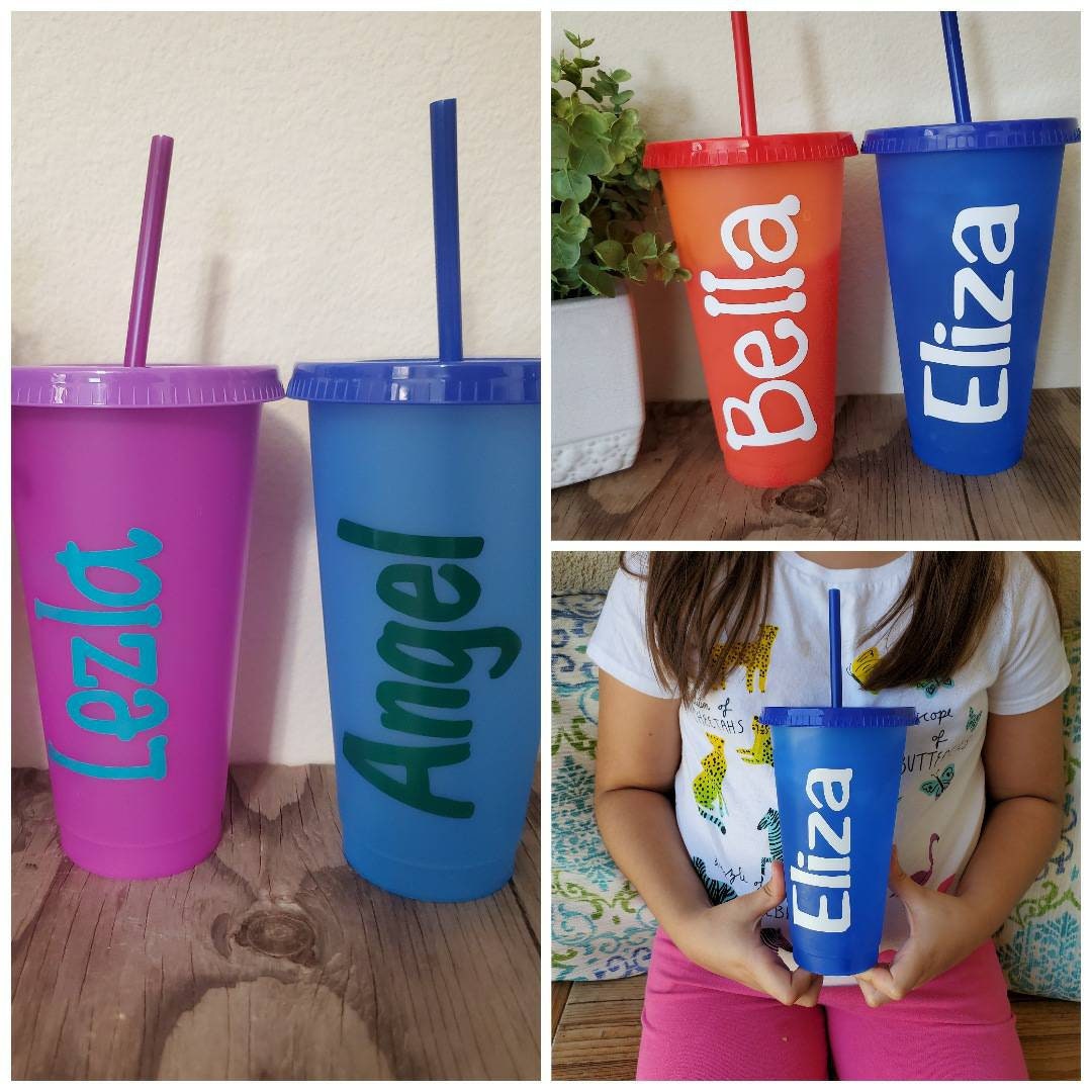 Color Changing Cold Cups ZAK Cups Travel Cups Cups With Lids and Straws  Teacher Gift Birthday Gift Work Cup Car Cup 