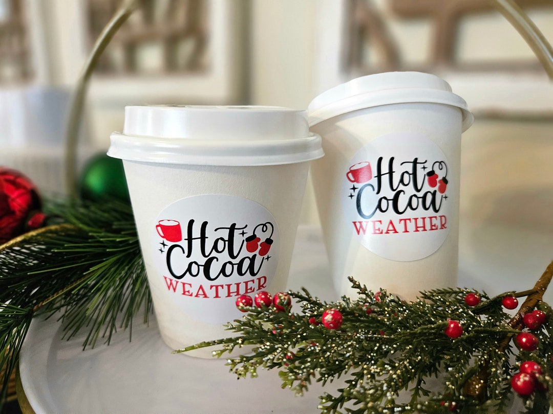 Hot Cocoa Party Paper Cupshot Chocolate Bar Cupshot Chocolate Cups