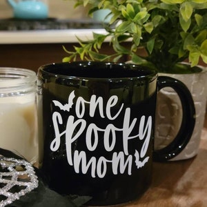 One spooky mom coffee mug-Spooky mom mug-Spooky mom gift-Halloween mom coffee mug-Halloween mug-Spooky halloween mom personalized coffee mug