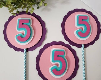 5th birthday centerpiece picks-5th birthday picks-age 5 centerpiece picks-Girl age 5 centerpiece picks-birthday age picks-Girl birthday pick