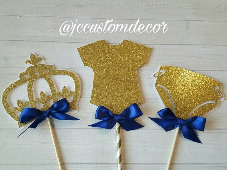 Royal Prince Baby Shower Centerpiece Theme