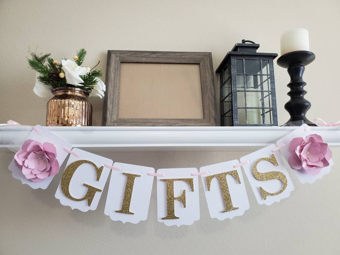 Gifts Bannergift Flower Bannergift Wedding Bannergift Table Etsy