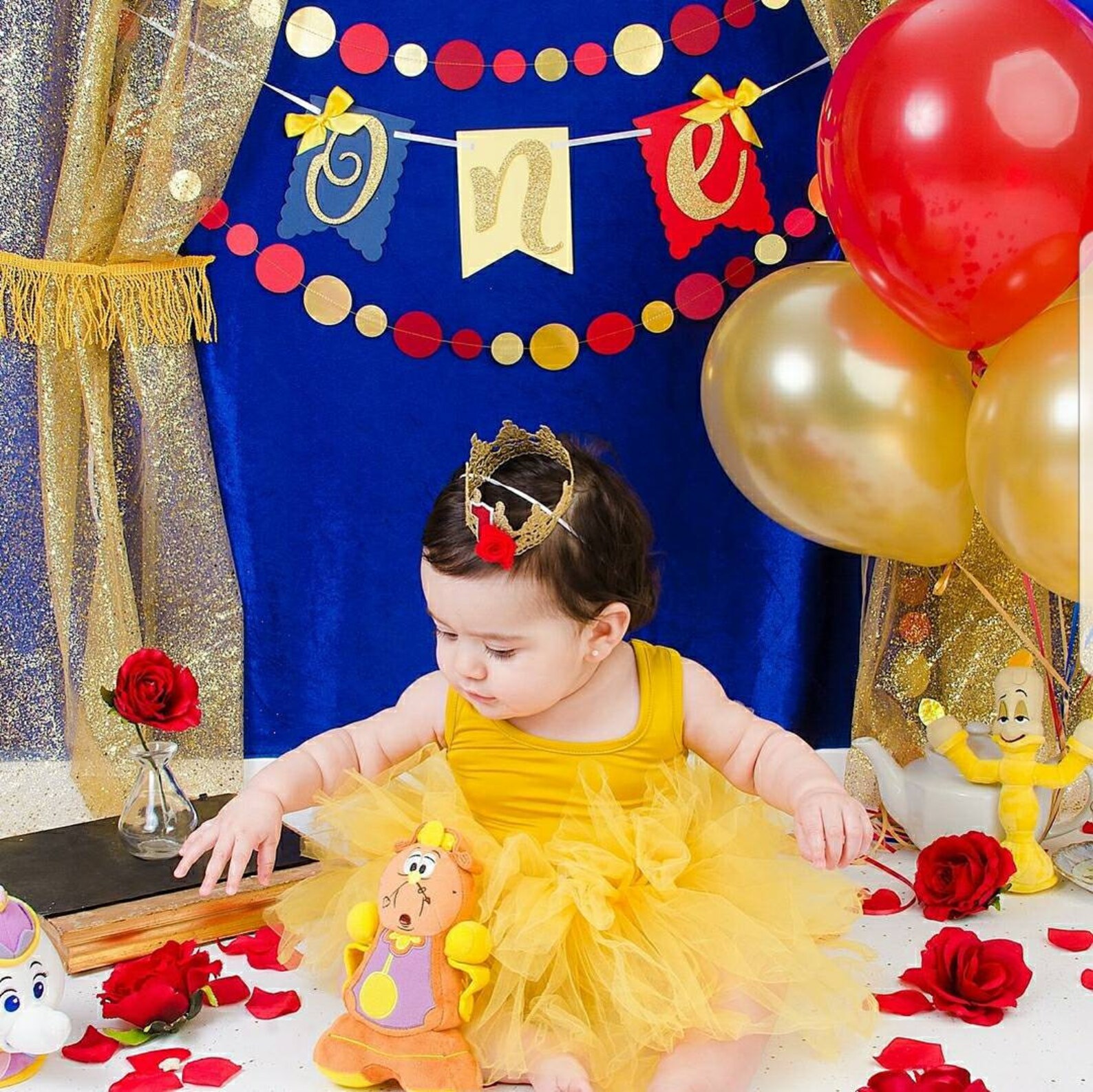 One Beauty and the Beast Color Theme Banner-beauty and the - Etsy