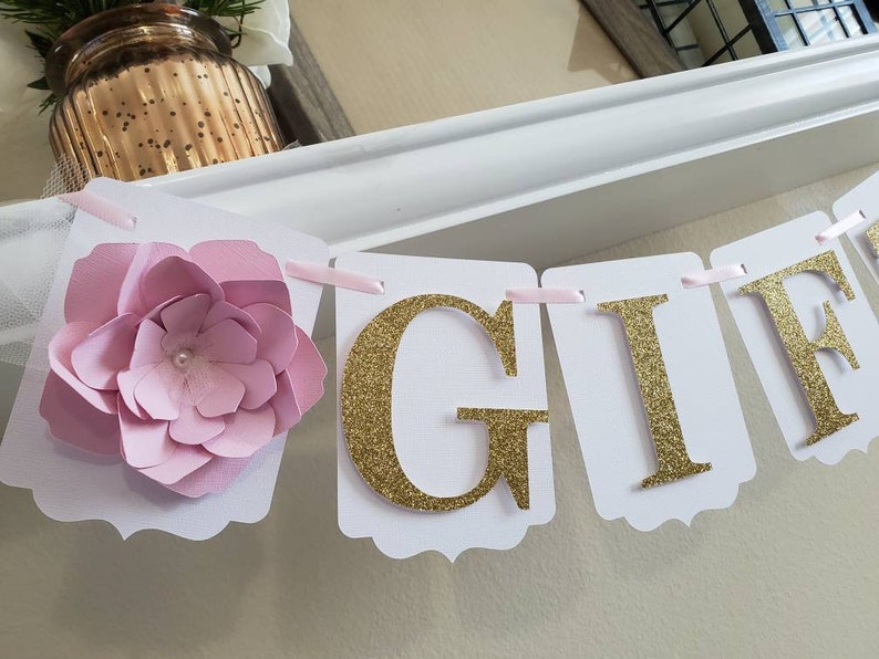 Gifts Bannergift Flower Bannergift Wedding Bannergift Table Etsy