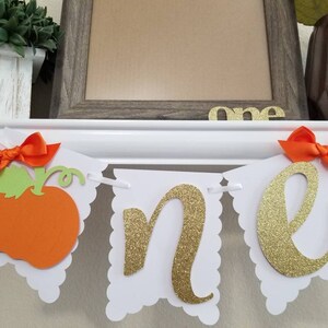 One Pumpkin Banner-little Pumpkin Banner-one Pumpkin Girl Banner ...