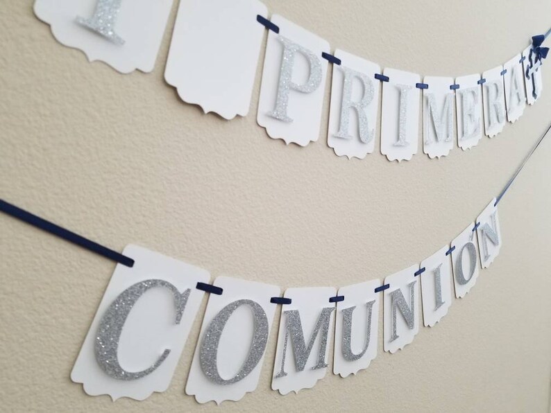 Primera Comunion Boy Girl Bannermi Primera Comunion Etsy