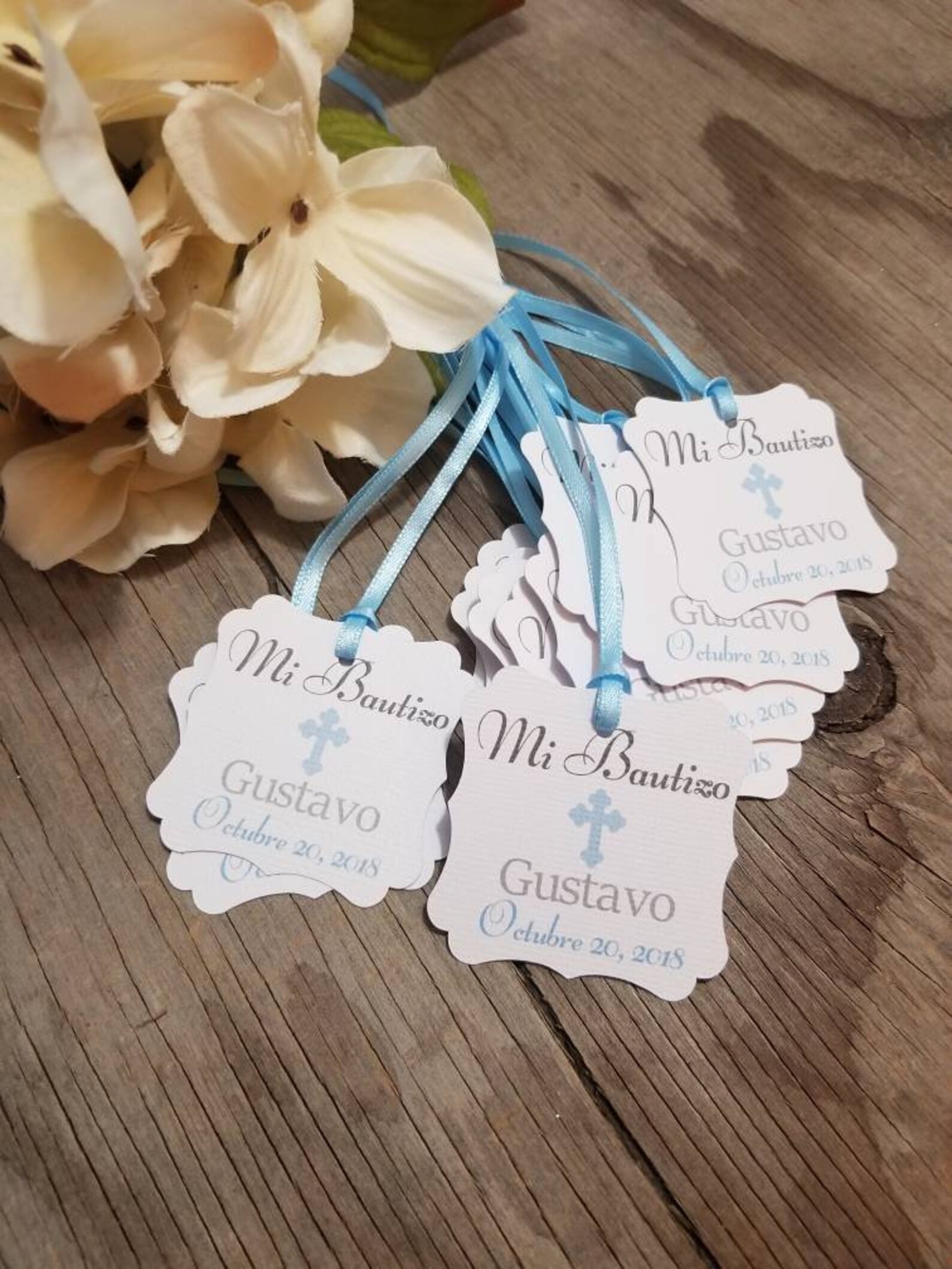 Mi Bautizo Personalized Tags-mi Bautizo Tags-mi Bautizo-mi | Etsy
