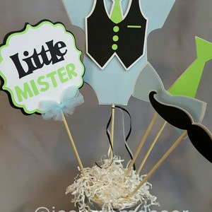 Little Man Centerpiece-Little Man Baby Shower Centerpiece-Little Man Centerpiece-Little Man-Boy Baby Shower-Baby Boy Onesie Centerpiece