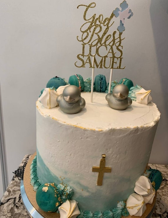 Épinglé sur Baptismal cake + gâteau de baptême
