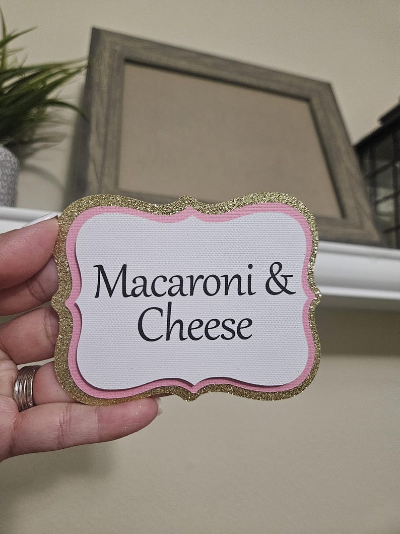 Buffet Food Label Tags-wedding & Party Food Table Signs-buffet Food ...