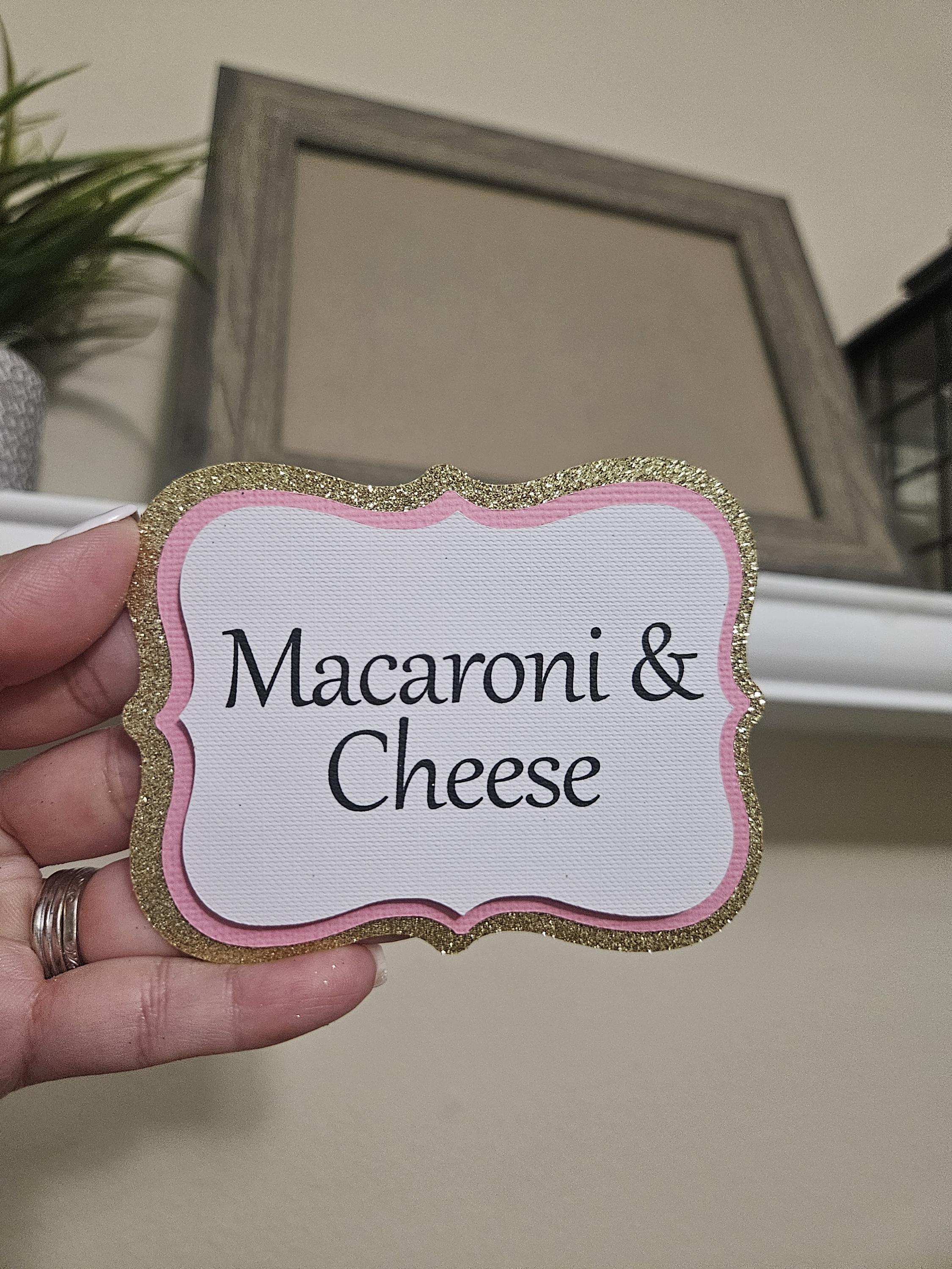 Buffet Food Label Tags-wedding & Party Food Table Signs-buffet Food ...