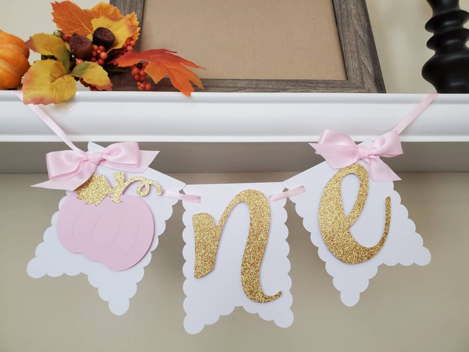 One Pumpkin Banner-little Pumpkin Banner-one Pumpkin Girl | Etsy