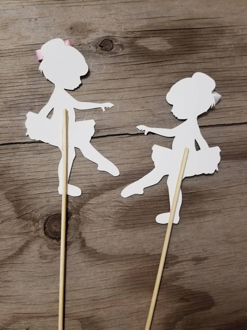 Ballerina Tutu Centerpiece-Glitter ballerina picks-ballerina picks-Tutu centerpiece-Ballerina birthday theme-Ballerina theme-tutu theme-tutu
