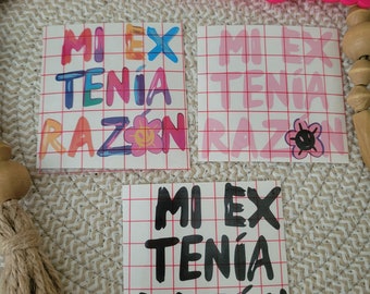 Mi Ex Tenia Razon car vehicle window decal-Mi ex tenia razon car window vinyl decal-Karol G car window vinyl decal-Mañana Sera Bonito decal
