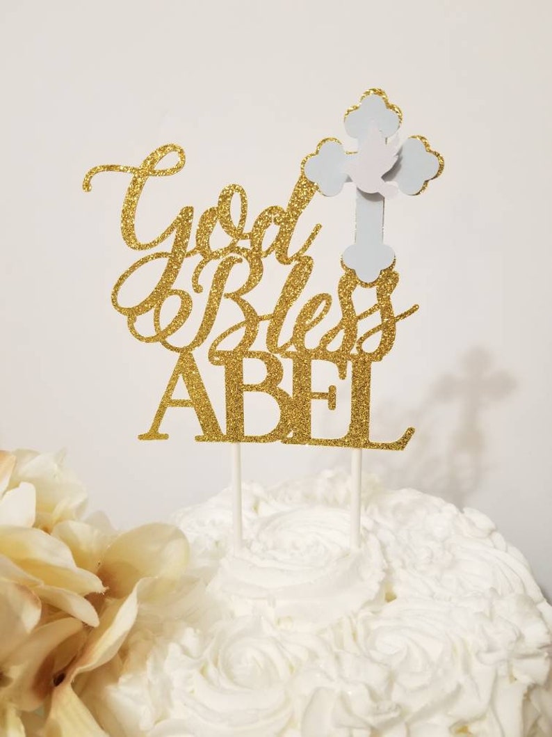 Baptism Boy Cross Dove Centerpiece-boy Communion - Etsy