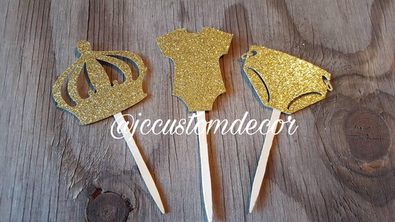 Royal Prince Cupcake Toppers-royal Prince Theme Baby Shower | Etsy