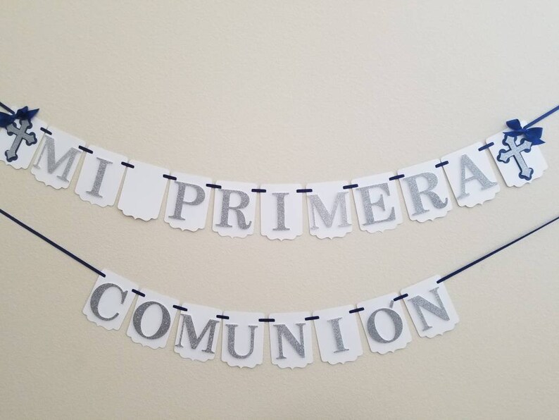 Primera Comunion Boy Girl Bannermi Primera Comunion Etsy