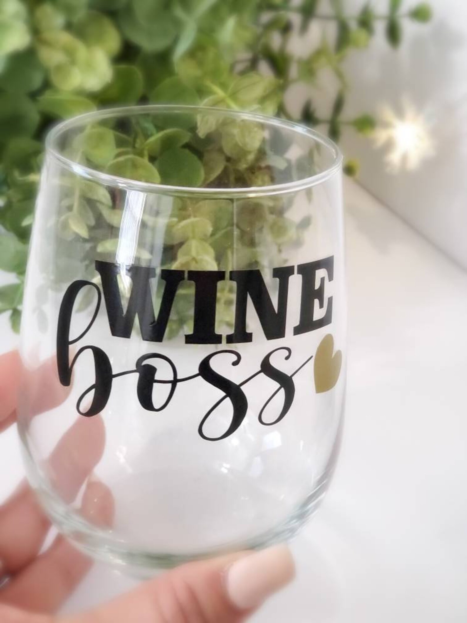 Wine Boss wine glass boss day wine glassboss lady wine glass Etsy