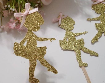 Ballerina cupcake toppers- Ballerina theme birthday- Ballerina toppers-Ballerina tutu birthday cupcake toppers- Ballerina tutu birthday-Tutu