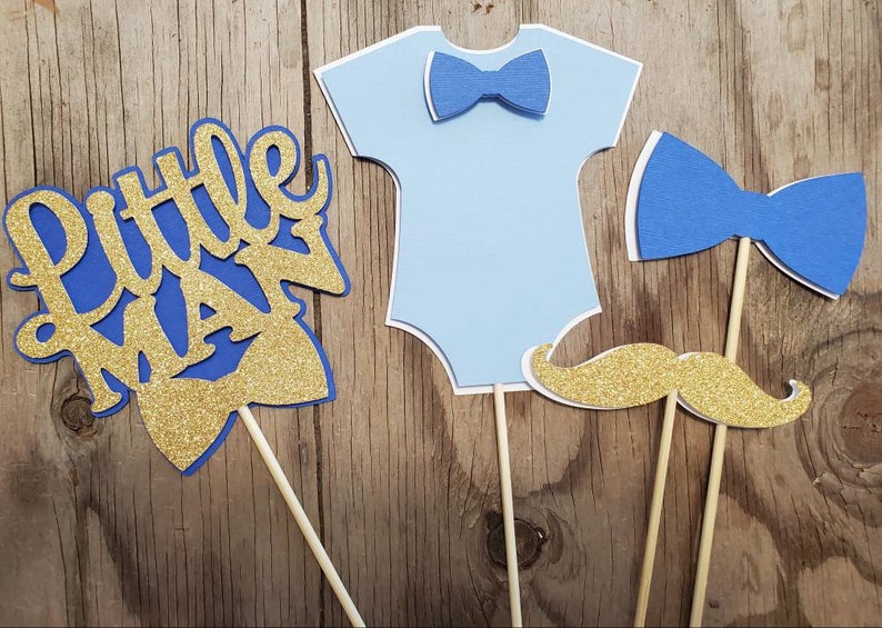 Little Man Centerpiece-little Man Signs-little Man Baby Shower | Etsy