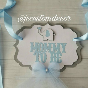 Elephant Theme Mommy to be chair sign-Mommy to be chair sign-Mom to be chair sign-Custom Mommy to be chair sign-Elephant Mommy Chair Sign