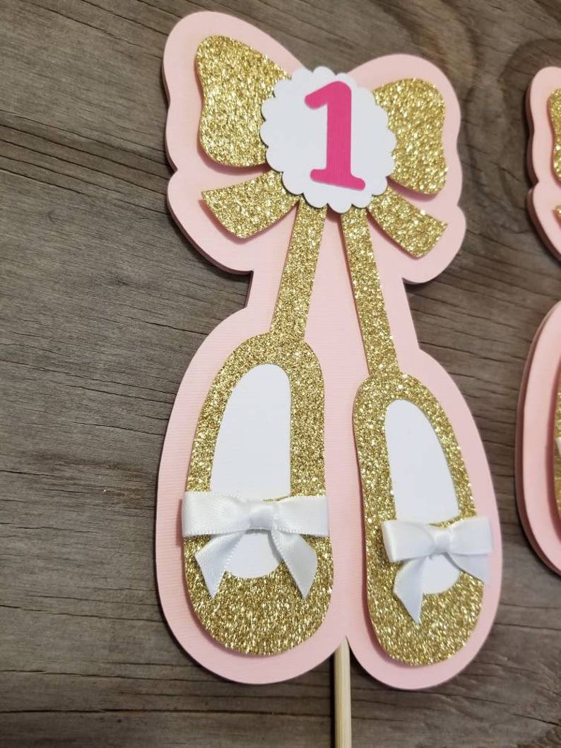 Ballerina Birthday-Ballerina Baby shower centerpiece-Ballerina theme pink gold centerpiece-Ballet slippers centerpiece-Ballerina baby shower