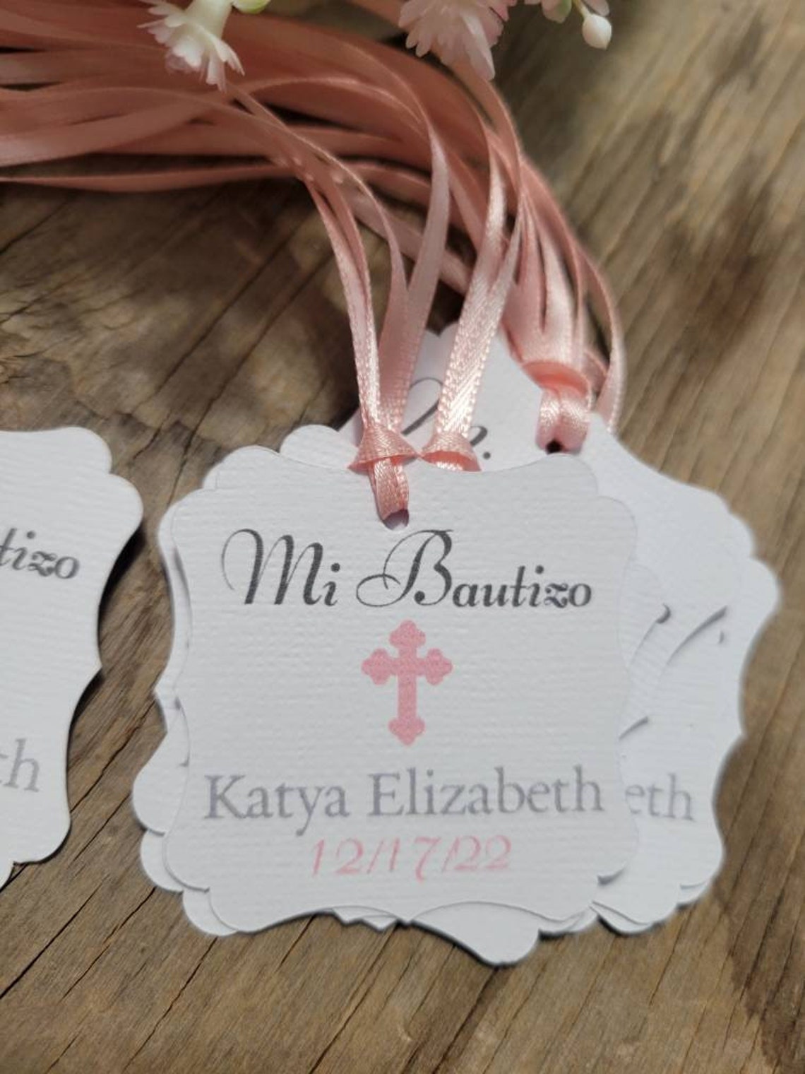 Mi Bautizo Personalized Tags-mi Bautizo Tags-mi Bautizo-mi - Etsy