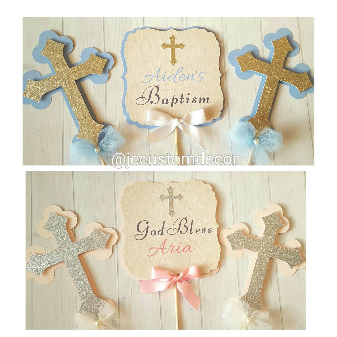 Baptism Boy Girl Centerpiece-communion Centerpiece-baptism Centerpiece ...