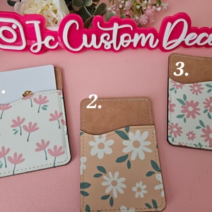 Cartera para teléfono móvil - Cartera para teléfono móvil con flores de primavera - Tarjetero con flores de primavera para iPhone - Tarjetero para teléfono móvil con flores de primavera