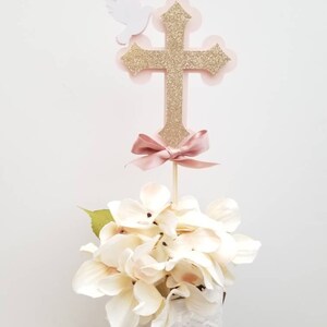 Baptism Boy Girl Cross Dove Centerpiece-communion Centerpiece-baptism ...