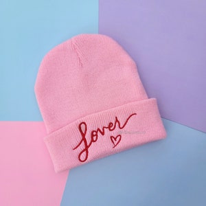L O V E R Embroidered Beanie
