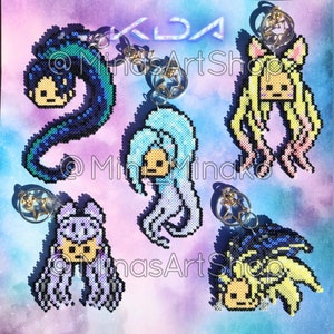 K D A Custom Pixel Keychains