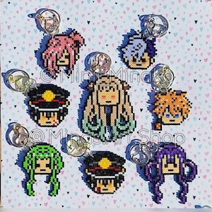 T B H K Custom Pixel Keychains