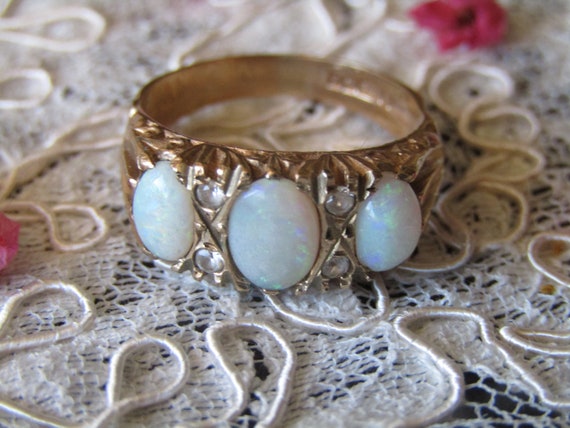 Buy Opal Stone Handmade Silver Plated Ring Opal Ring Online in India - Etsy