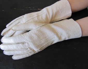 Pig Skin Gloves, Leather Gloves, Driving Gloves, Vintage Gloves
