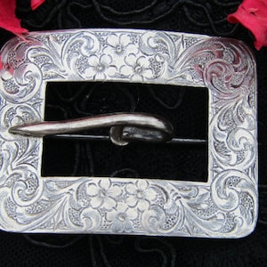 Large Victorian Belt Buckle Brooch, Estate Jewelry, Antique Jewelry, Vintage Jewelry