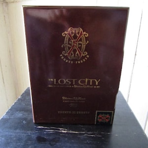 Caja de puros Lost City, Tobacciana, Caja de puros de madera, Caja de puros de República Dominicana, Caja de puros Fuente, Caja de baratijas para hombres